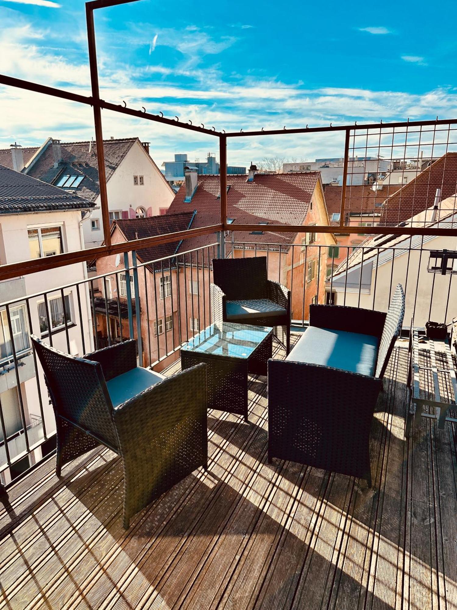Zentrale Wohnung Mit Dachterasse 브레겐츠 외부 사진